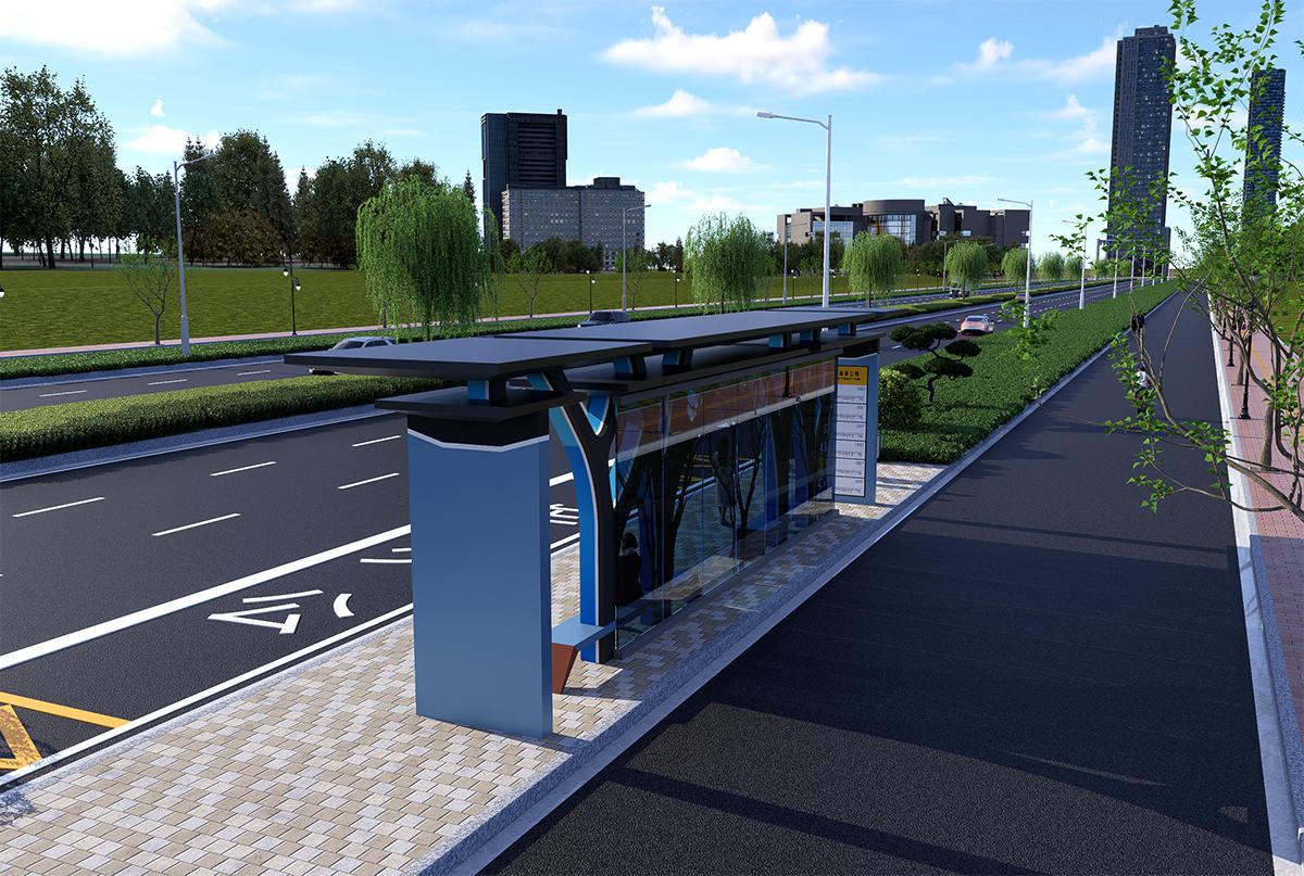 樹造型公交候車亭